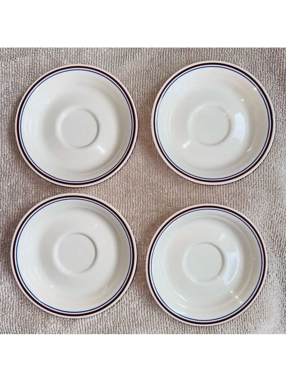 Vintage Corelle By Corning Abundance 6” Saucer Plates Set Of 4 Made In The USA
